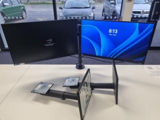 2x Samsung 24" IPS Full HD Monitors w/ Base & Dual Stand