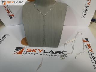 2x Journey Sterling Silver Y Necklace Pendants by Pam Kerr