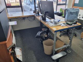 Custom Made Rugged Styled Office Corner Desk
