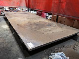 Heavy Steel Plate Workshop Platform
