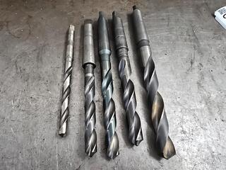 5 x Morse Taper Drill Bits