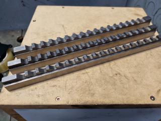 3x Marlco HSS Keyway Broaches, 8mm, 10mm & 12mm