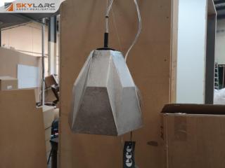Quality Cast Metal Pendant Hanging Light by Tom Dixon