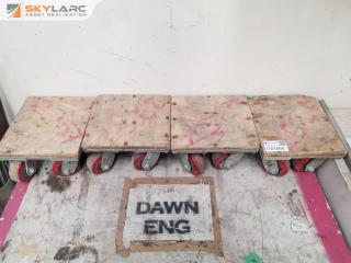 Set of 4 Heavy Duty Machine Skates