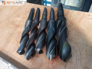 5 x Large Diameter HSS Drill Bits