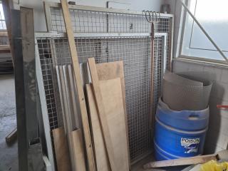 5x Steel Wire Fencing Panels