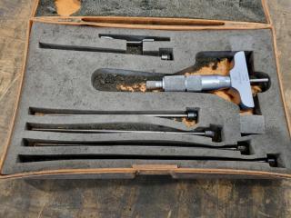 Mitutoyo 0" to 6" Depth Micrometer