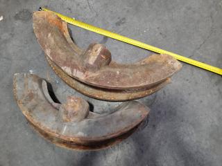 2x Large Diameter Pipe Bending Forms