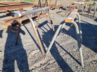 Pair of Steel Sawhorses