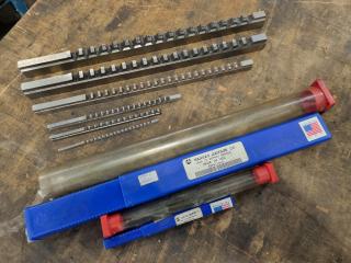 6x Keyway Broaches, Metric Sizes