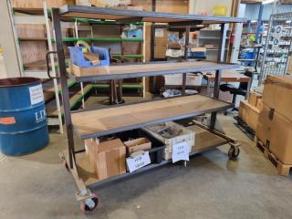 Heavy Duty Mobile Workshop Shelf Trolley